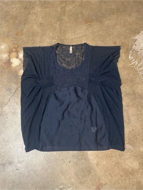 Free People Floral Lace Top